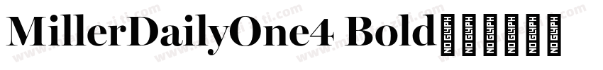 MillerDailyOne4 Bold字体转换